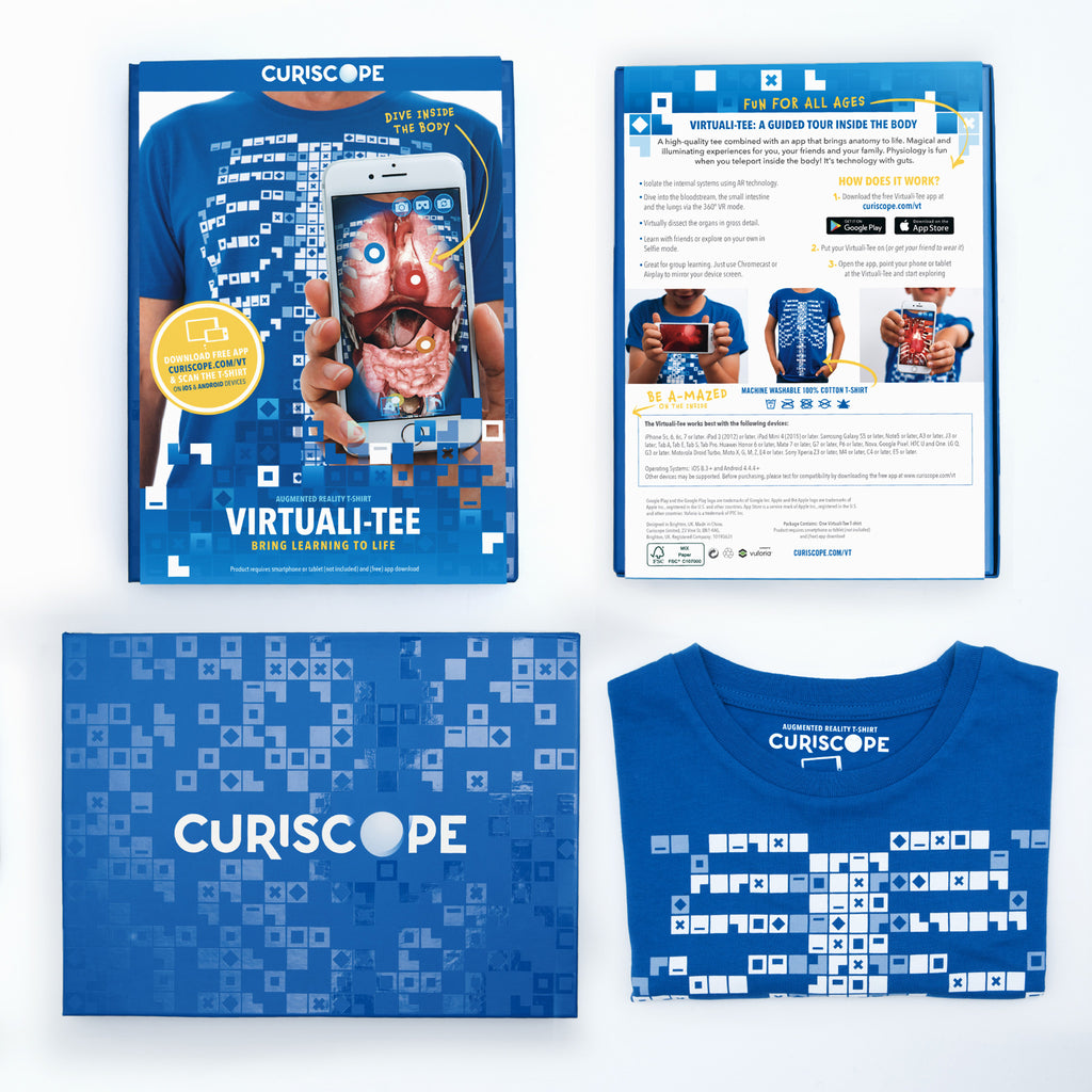 Virtuali-Tee - Augmented Reality T-Shirt Curiscope UK & EU